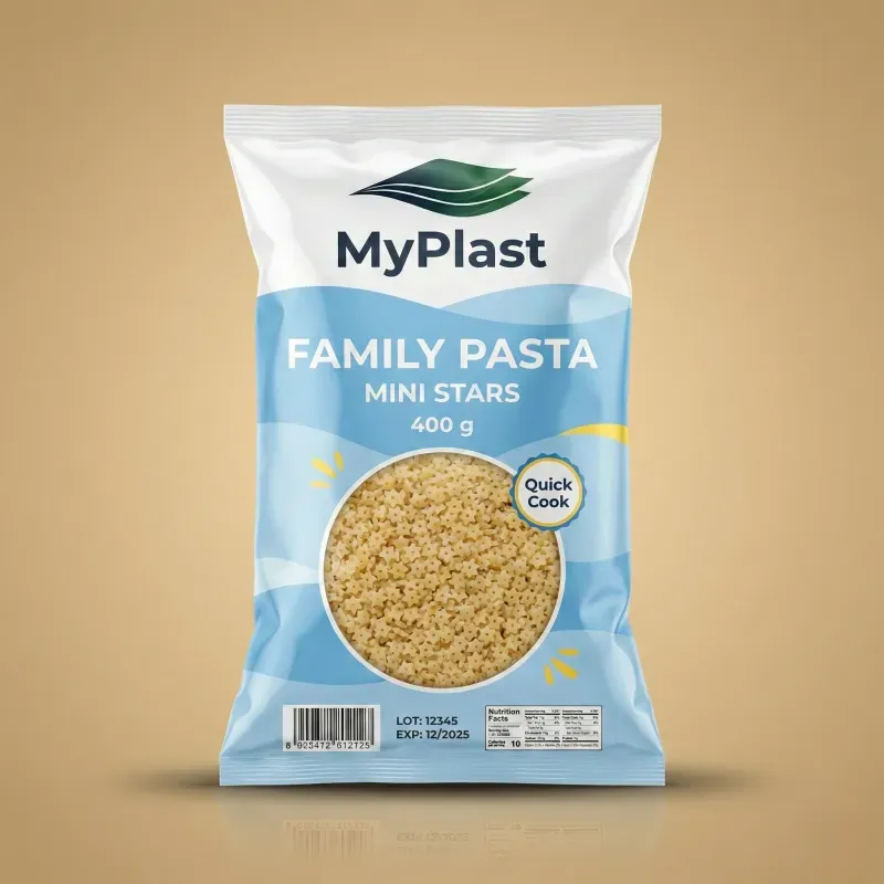 المكرونة مثال على التغليف المرن - MyPlast
