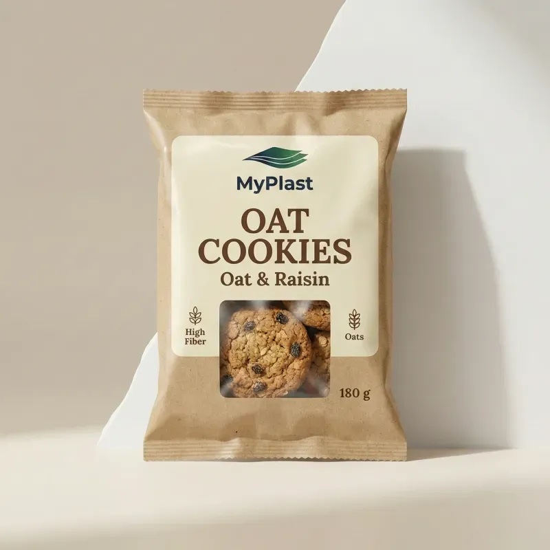 Biscuits flexible packaging example - MyPlast